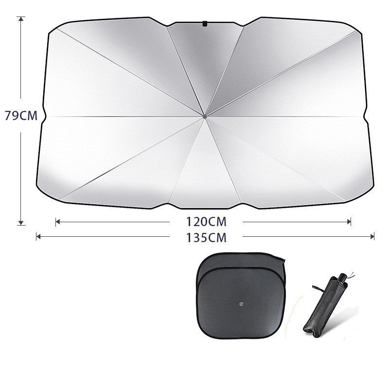 Parasol Plegable para el coche - En 2 minutos haz que tu coche este protegido del sol.