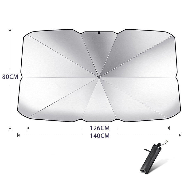 Parasol Plegable para el coche - En 2 minutos haz que tu coche este protegido del sol.