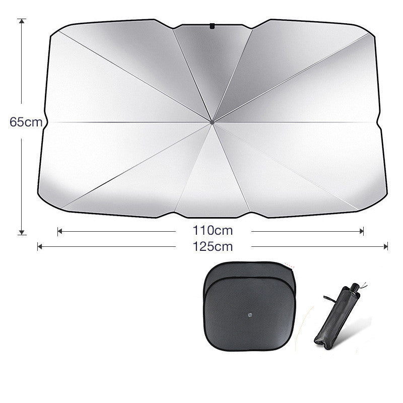 Parasol Plegable para el coche - En 2 minutos haz que tu coche este protegido del sol.