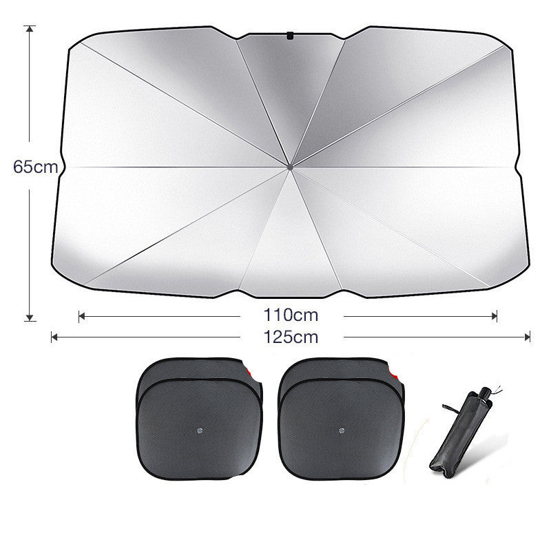 Parasol Plegable para el coche - En 2 minutos haz que tu coche este protegido del sol.