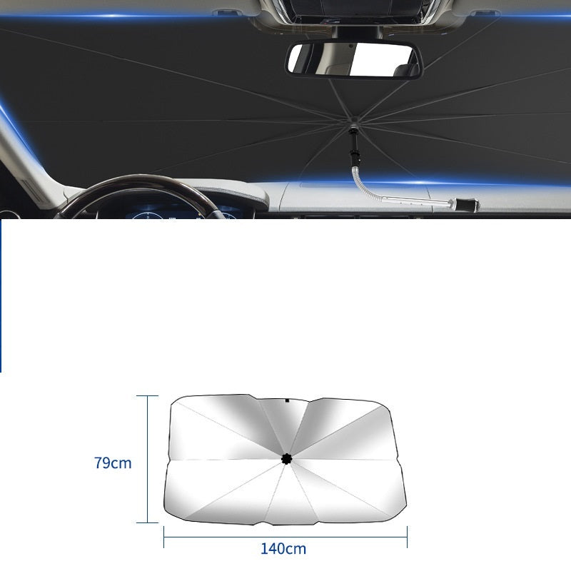 Parasol Plegable para el coche - En 2 minutos haz que tu coche este protegido del sol.