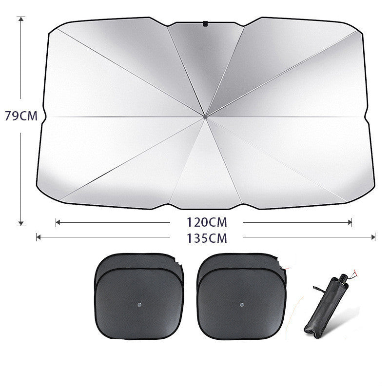 Parasol Plegable para el coche - En 2 minutos haz que tu coche este protegido del sol.