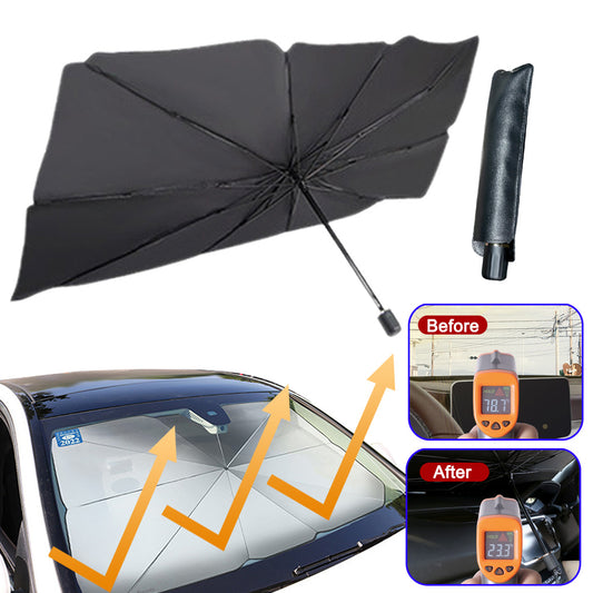 Parasol Plegable para el coche - En 2 minutos haz que tu coche este protegido del sol.